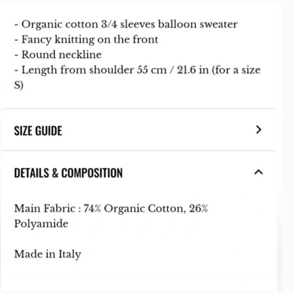 Sezane Rosita Jumper, Perfect condition, XS/S - Picture 5 of 13